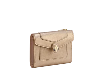 Billetera Serpenti Forever de tres pliegues