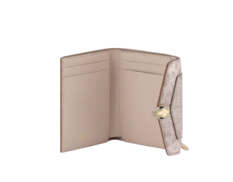 Billetera Serpenti Forever de tres pliegues